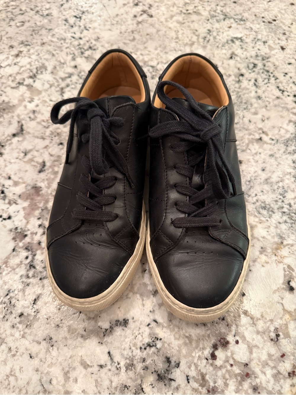 GREATS Black Leather Woman’s Casual Sneakers